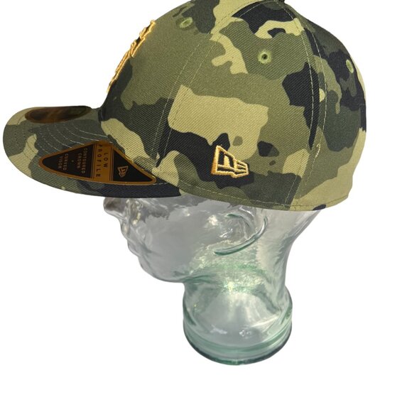 New Era San Francisco Giants Camo Hat with Gold Logo NWT - Picture 2 of 6